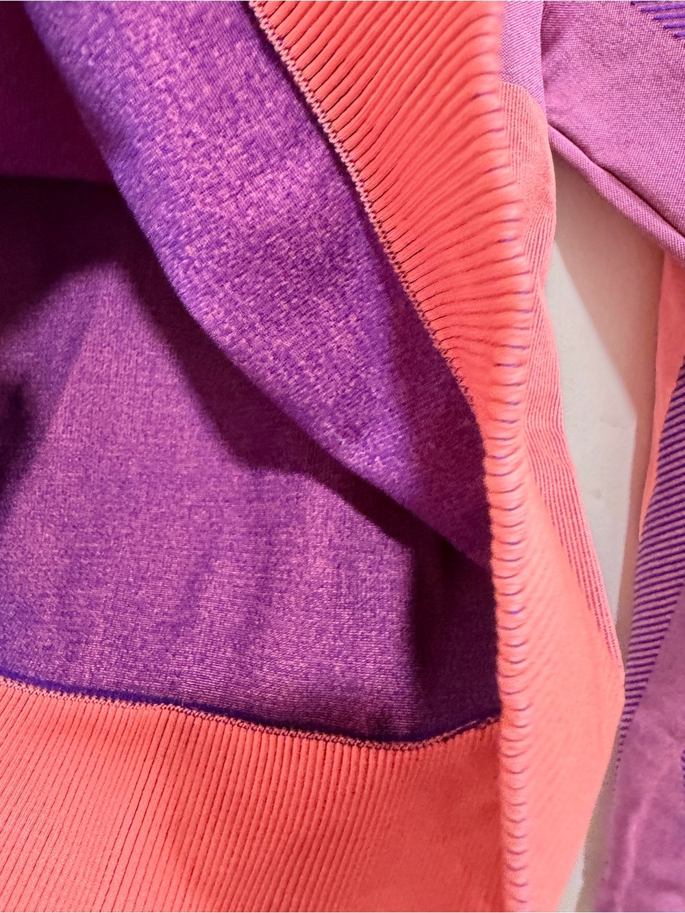 💚 5 for $20! Fabletics Cropped Pink & Purple Stripe Sweatshirt - small - Picture 6 of 8